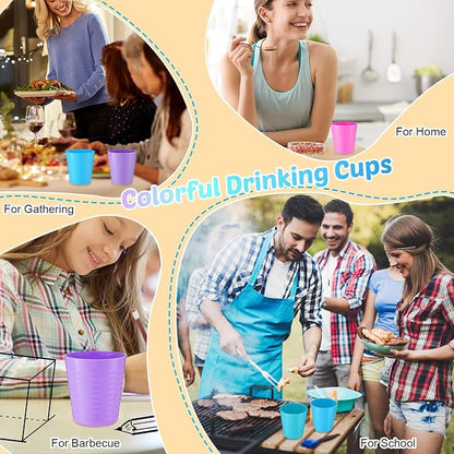 Eccliy 36 Pcs Kids Cups Bulk, 8 oz Plastic Toddler Drinking Cups Unbreakable - Image 6