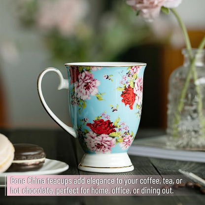 BTaT- Large Coffee Mugs, 12 oz, Floral Mugs - Image 6