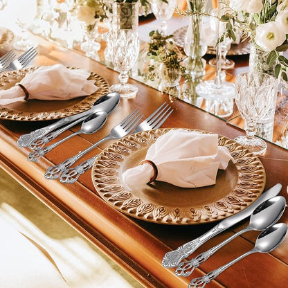 Retro Royal Silverware Silver Flatware Set - Image 9