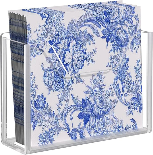 Transparent Acrylic Napkin Holder Clear Guest Paper Disposable Hand Towel Dispenser Tray Organizer For Table Home Kitchen Restaurant and Hotel Business