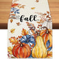 Hello Fall Pumpkin Table Runner Autumn Leaves Harvest Burlap Table Runners by BEAUTYROMANCEFORYOURLIFE