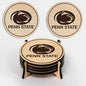 LazerEdge Wooden Coaster Set - 100+ University Designs Hand Crafted from Maple Wood - Officially Licensed Product - 4-Pack (Penn State Nittany Lions)