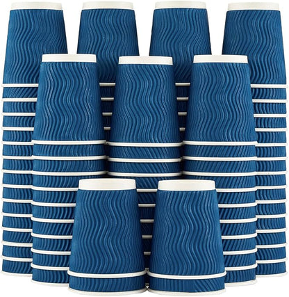 Lamosi 4 Pack 8oz Ripple Disposable Insulated Cups by BuyNow