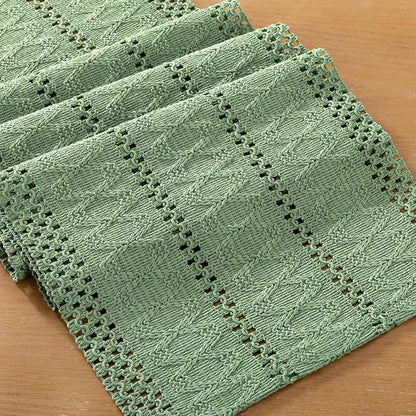 Boho Table Runner Summer Farmhouse Rustic Dining Dresser Scarf Home Decor | - Image 2