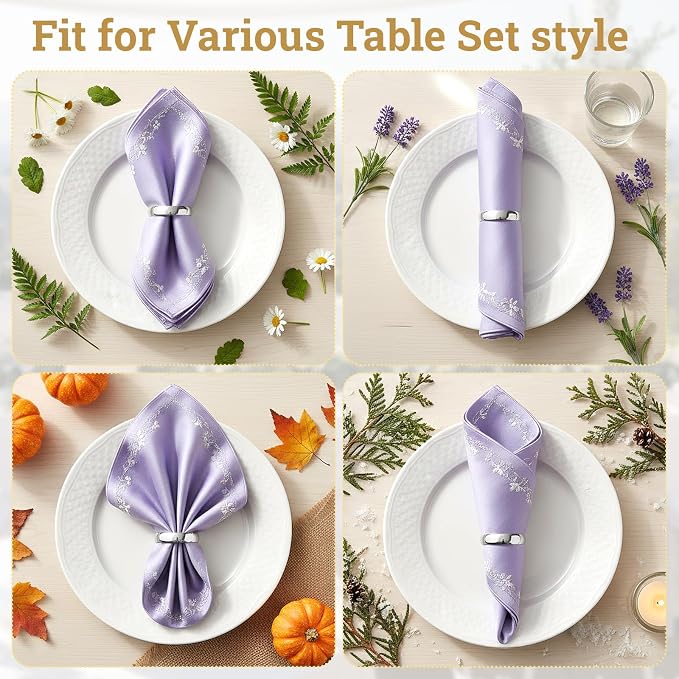 Suream Napkin Rings, Metal Napkin Ring - Image 4