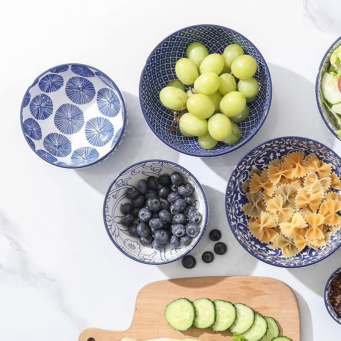 Selamica Ceramic 12 OZ Dessert Bowls Set, Ice Cream Bowls, 4.7 Inch Small Bowls - Image 7