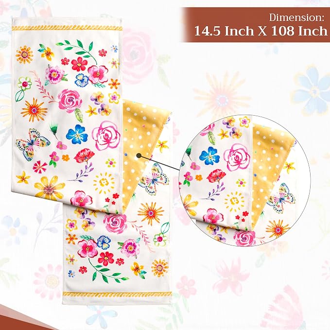 Maison d' Hermine Table Runner 100% Cotton 14.50" x 108" | Table Runners 108 - Image 4