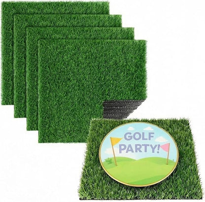 XLX TURF 4 Pack Artificial Grass Square Mats, Turf Patch by XLXTURF