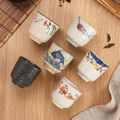 Japanese Tea Cups, Ceramic Matcha Cup, Handless Espresso Cups | 6oz Small - Image 7