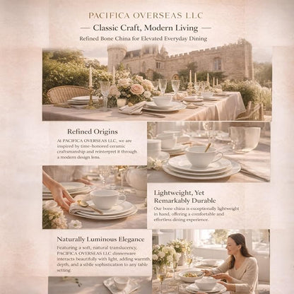 16 Piece Bone China Dinnerware Sets - Image 7