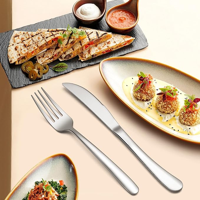 LIANYU 65-Piece Heavy Duty Silverware Set - Image 6