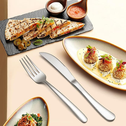 LIANYU 45-Piece Heavy Duty Silverware Set - Image 5