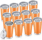 20oz Tumbler Bulk with Lid Stainless Steel Tumblers, 12 Pack | Leak Proof Lid by Unknown