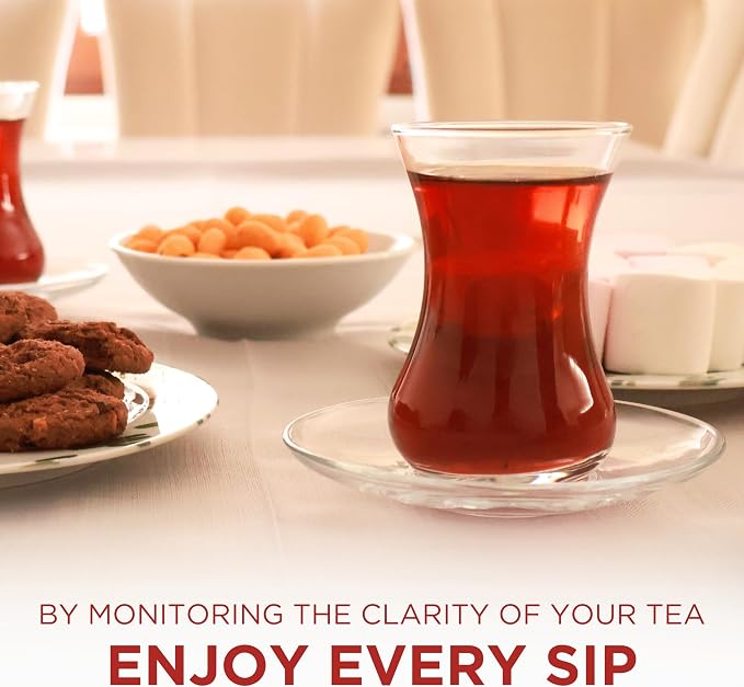 Turkish Tea Glass Set of 6 - Image 3