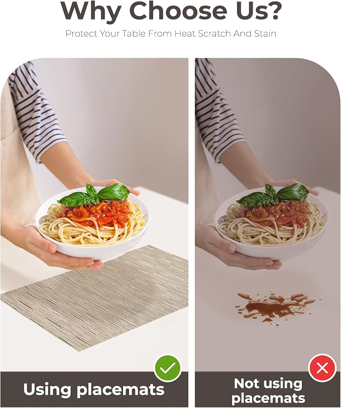 Leetaltree Light Brown Placemats Set of 4 - Image 9