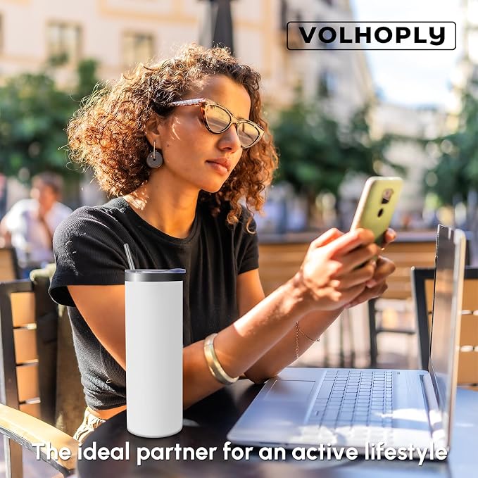 Volhoply 4 Pack Skinny Tumblers - Image 7