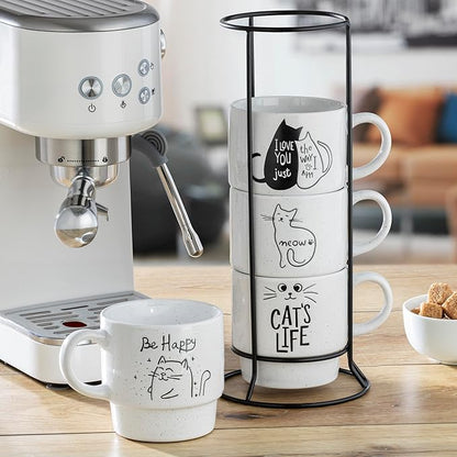 Signature Housewares Stackable Coffee Mug Tower Set - Image 4
