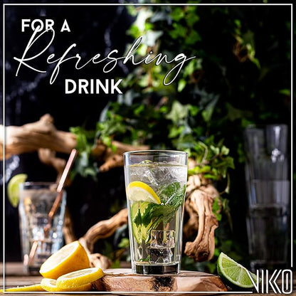 Vikko Drinking Glasses, 11 Ounce Large Glass Cups, Durable Glasses Set of 12 - Image 6