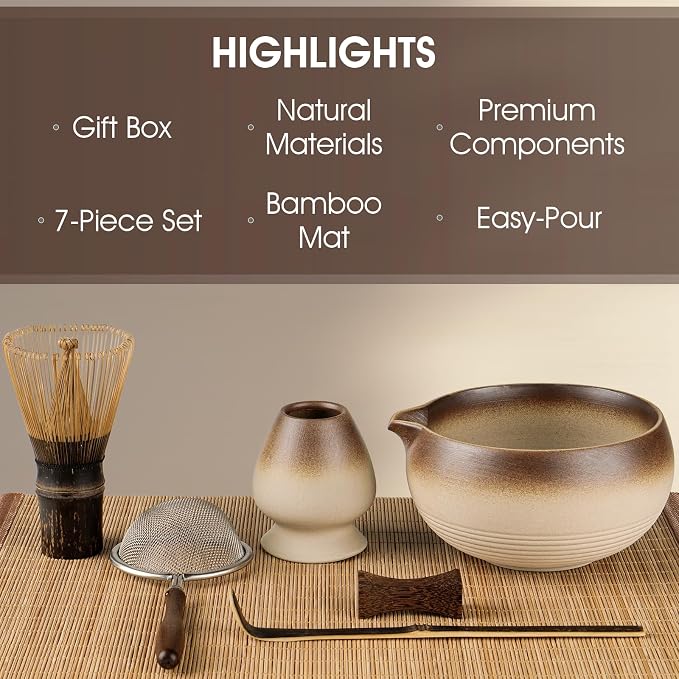 Matcha Set, 7-Piece Matcha Whisk Set - Image 2