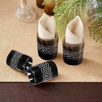 Handicrafts Home Viking Horn Shot Glasses Set of 8, Handmade Natural Ox Horn - Image 7