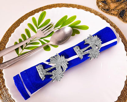 Modern Aluminum Napkin Rings Set of 12, Lightweight Metal Table Decor, - Image 3