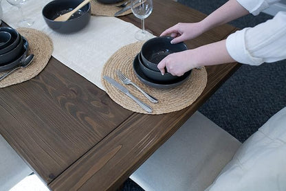 Elanze Designs Bistro Glossy Ceramic 7 inch Dinnerware Bowls Set of 4 - Image 6