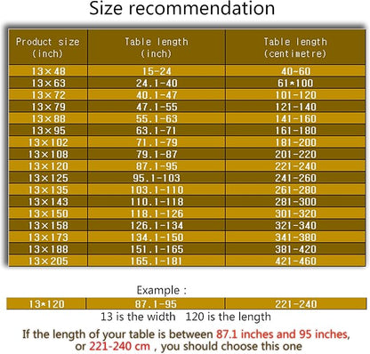 Luxury Velvet Gold Table Runner 173 Inches Long - Image 3