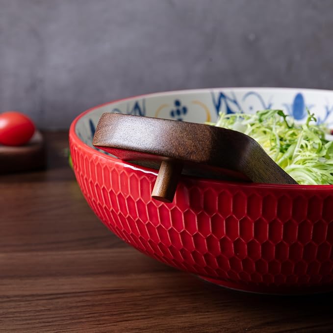 Wood Salad Hands for Tossing and Serving Salads, Wooden Salad Tongs for Salad - Image 4