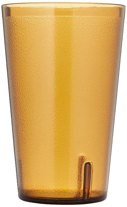 GET 32 oz Amber Plastic Tumbler | Dishwasher safe, Shatterproof, Restaurant - Image 2