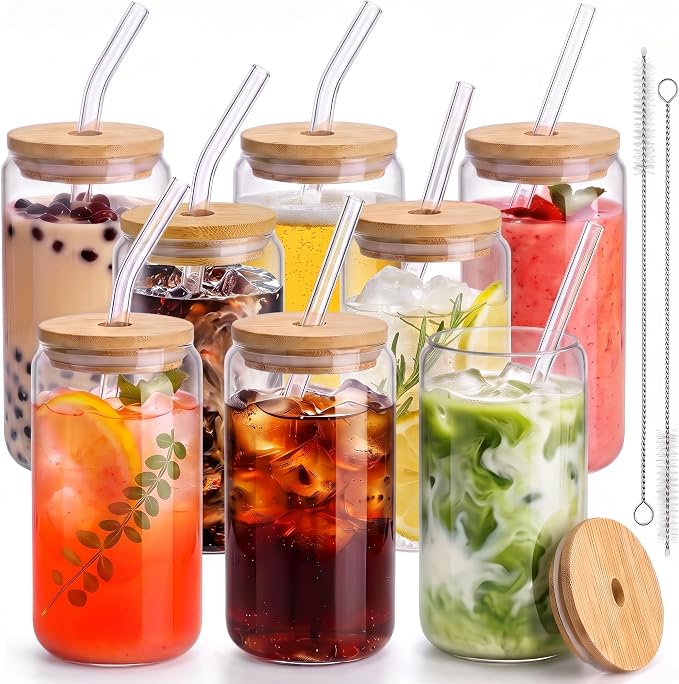 16 Oz Drinking Glasses by SENTVEND