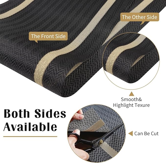 FAVE 12 Pack Woven Vinyl Table Runners 120x12 Inch Black - Image 6