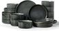 Famiware Star Ceramic Plates and Bowls Sets, Reactive Glaze Dishes by Famiware
