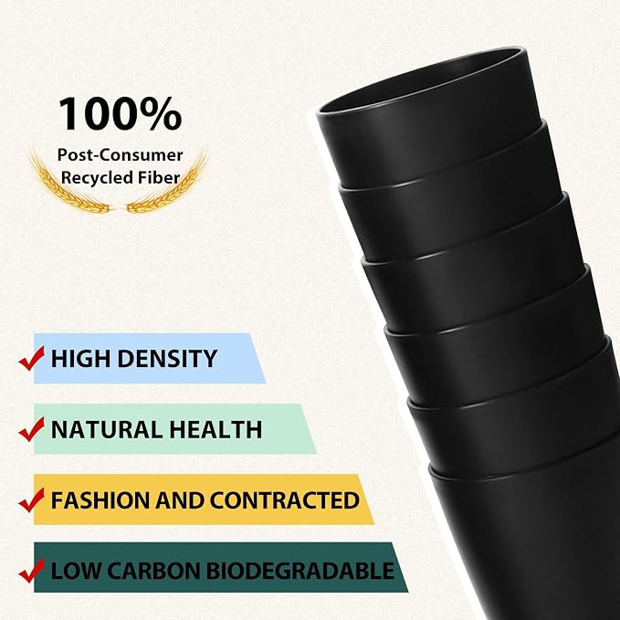 Lazycorner Wheat Straw Cup 12 Pcs Drinking Unbreakable Drinking Cup Reusable - Image 4