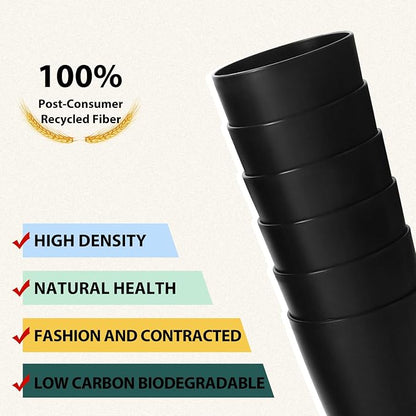 Lazycorner Wheat Straw Cup 12 Pcs Drinking Unbreakable Drinking Cup Reusable - Image 4