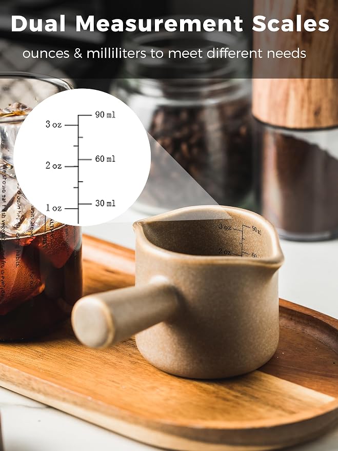 Espresso Measuring Cup, Ceramic Espresso Cup - Image 4