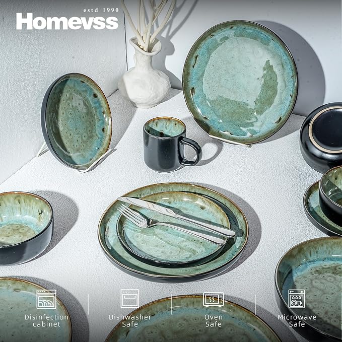 HomeVss 20-Piece Dinnerware Set - Image 3