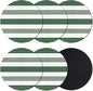 Black Striped Coasters Set of 6, Absorbent Coasters by Unknown