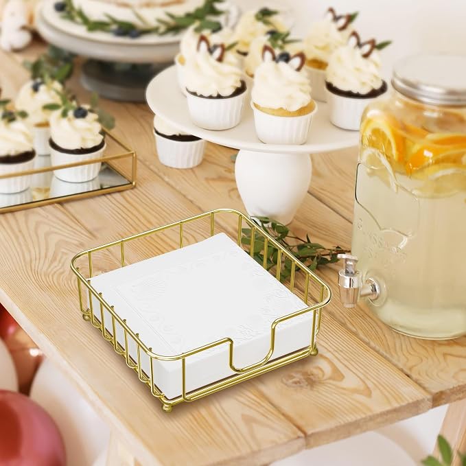 Napkin Holder for Table, Napkin Holders for Paper Napkins, GMFINE Flat Metal - Image 6