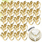 Leaf Napkin Rings Set of 100 Metal Napkin Rings Bulk Table Napkin Ring Suitable by YMGN