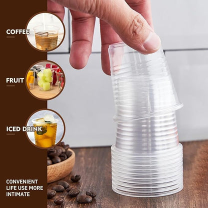 YEEHAW 3 oz Plastic Cups, 2000 Pack - Clear Disposable Drinking Water Cups for Cold Beverages, Ideal for Party