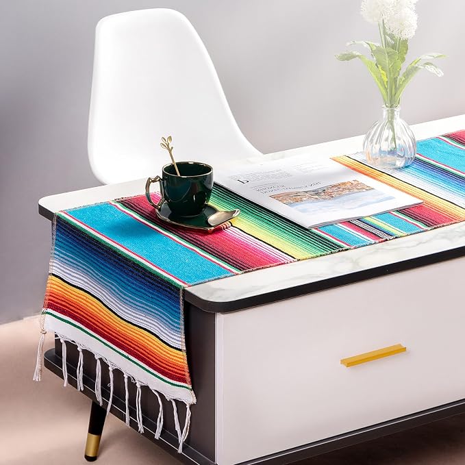 Mexican Table Runner Fiesta Mexican Theme Party Decoration - Image 5
