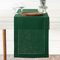 D'Moksha Homes Linen Forest Green Table Runner 72 Inches Long - 100% Pure Linen Hemstitch Table Runner 14 x 72 Inch for Dresser, Dining, St Patricks Day, Easter - Classic Hemstitch