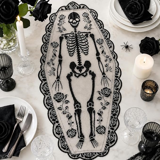 Halloween Tablerunner in Black Polyester - Image 3