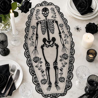 Halloween Tablerunner in Black Polyester - Image 3