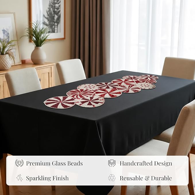 Beaded Table Runner 13 x 36 Inch - Image 7