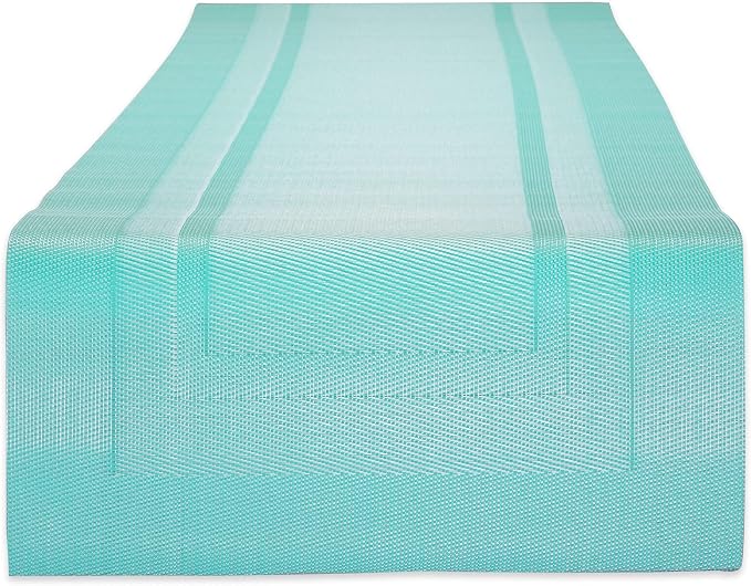 DII PVC Tabletop Collection Woven Indoor/Outdoor, Table Runner by DII