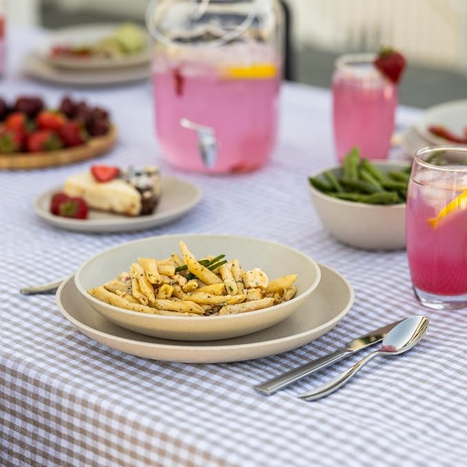 Grow Forward Premium Wheat Straw Pasta Bowls - 30oz Unbreakable Wide & Shallow - Image 2
