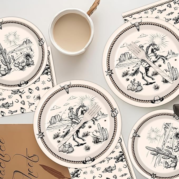 Rakuto Western Party Tableware Decorations - Image 6