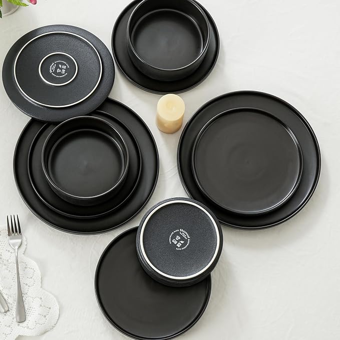 Ceramic Dinner Plates, 10.25 Inch, Set - Image 7