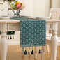 Table Runner, Vintage Luxury Embroidered Floral Jacquard Damask Fabric by BohoSytleDecorativeforLivingRoom